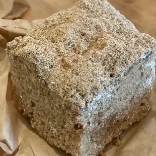 Coffee cake, generous slice!