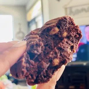 Chocolate Caramel turtle cookie