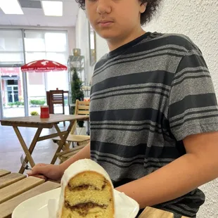Coffee cake I think. He loved it