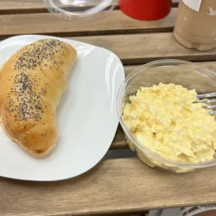 Egg salad with made from scratch that morning bread
