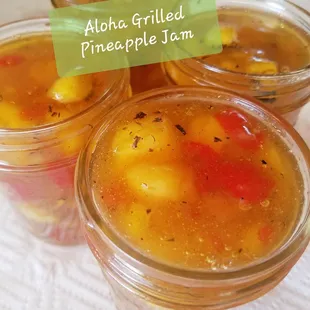 three jars of marmalade