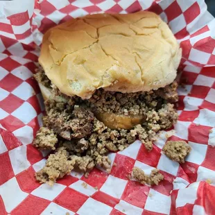 Crumble burger