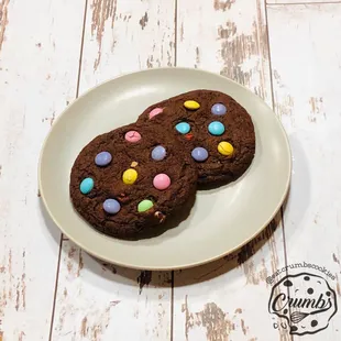 Double Chocolate M&amp;M Cookies