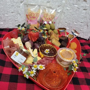 Charcuterie with locally sourced honey