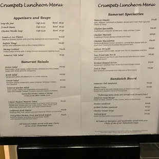 Menu on February 9,2023.