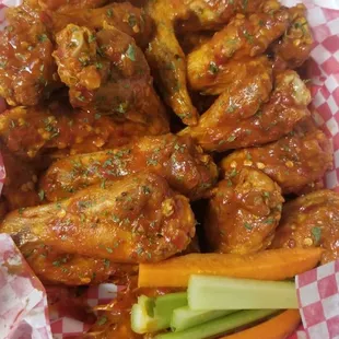 Extra hot wings