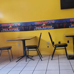 tables and chairs