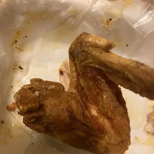 chicken wings and fried chicken, food