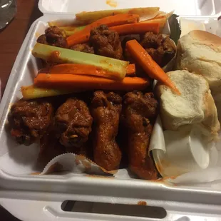 10 pc hot wings