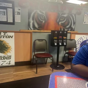 a man sitting at a table