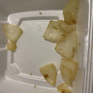 They basically gave me a whole ass onion had to pick out the big pieces
