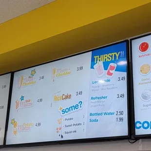 The menu of deliciousness