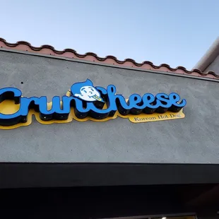 a close up of the sign