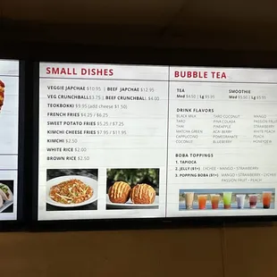 Menu pricing that is a scam, the salty wings pretending to be korean fried chicken, and the american kraft slices kimchi fries.