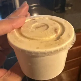 Banana Pudding ice cream.  $3