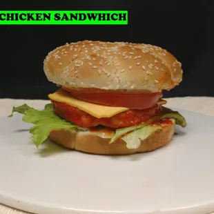 a cheeseburger on a plate