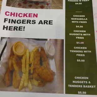 Kids Menu