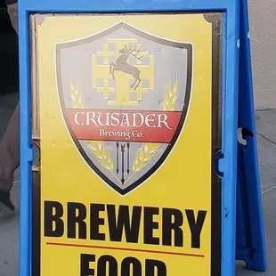 Sign out front