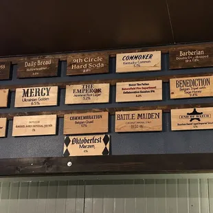 Beer choices