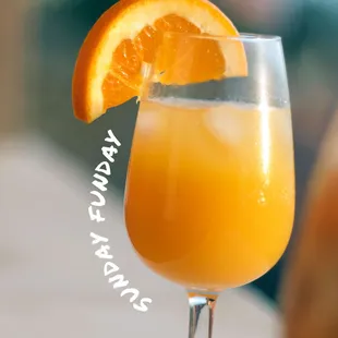 a glass of orange juice