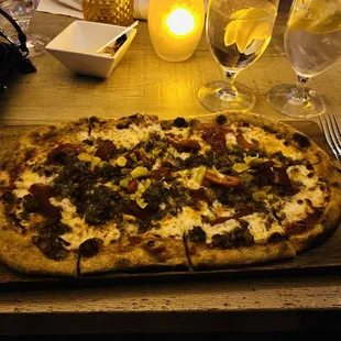 Italian sausage pizza