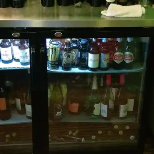 This is how dirty they keep there beer/wine coolers.