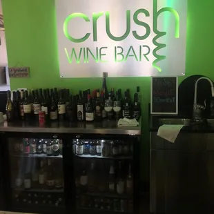 View from the bar seating