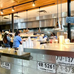 interior, sushi and sashimi