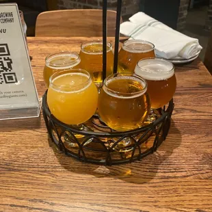 Beer flight.