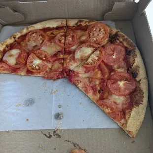 Sad "margarita" pizza. So hungry...