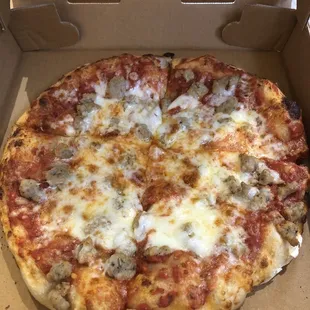 Small cheese and sausage