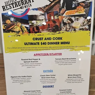 Limited menu