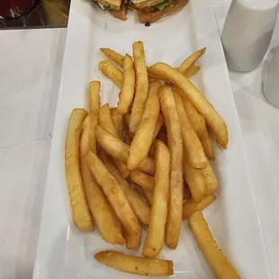 Chicken sandwich with fries