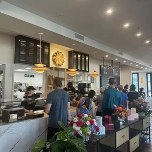 Soft opening! Very popular and many pastries were already gone. The cacio de pepe scone was delicious!