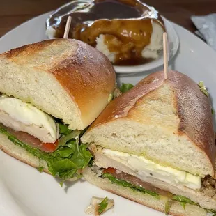Chicken caprese and mash potatoes