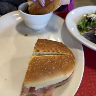 Ham sandwich with anjinu !