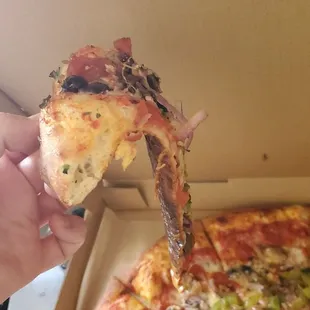 Greasy, burnt, floppy