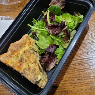 Mushroom &amp; leek quiche