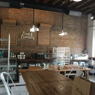 Menu and seating area