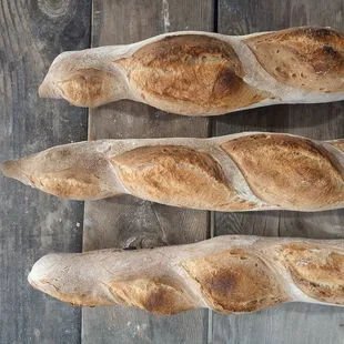 Sourdough baguettes.