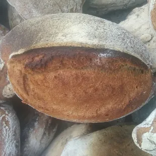 Fresh ground rye sourdough