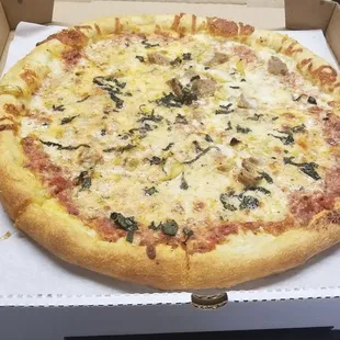 Stuffed pepper pizza