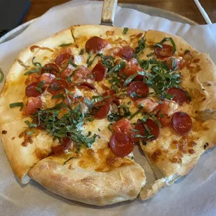 Hot Margherita with pepperoni