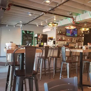 Nice Bar with thoughts for women&apos;s purses. They have purse holder under the Bar table