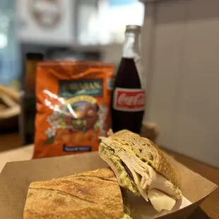 Chicken pesto sandwich