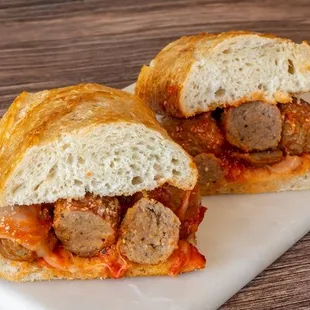 Classic Meatball Warm Special - Premium Meatballs, House Marinara, Parmesan and Provolone on Fresh Sourdough