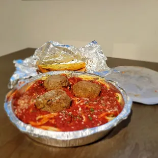 Meatball &amp; Spaghetti Marinara