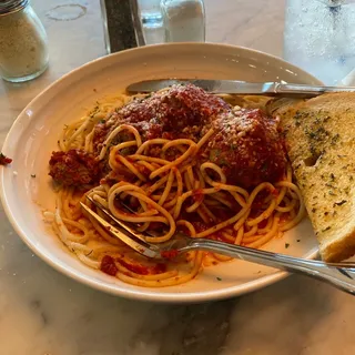 Meatball and Spaghetti Marinara Dinner