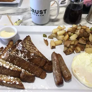 Eggs and French Toast Combo Plate