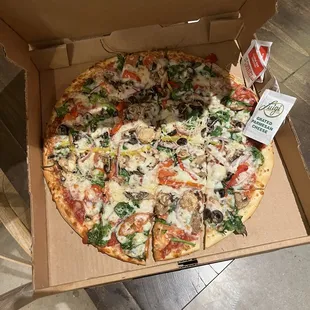 Vegetarian pizza - yummy